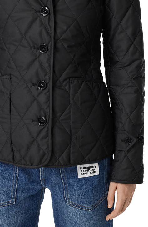 burberry black diamond fitted diamond|Burberry fernleigh thermoregulated diamond jacket.